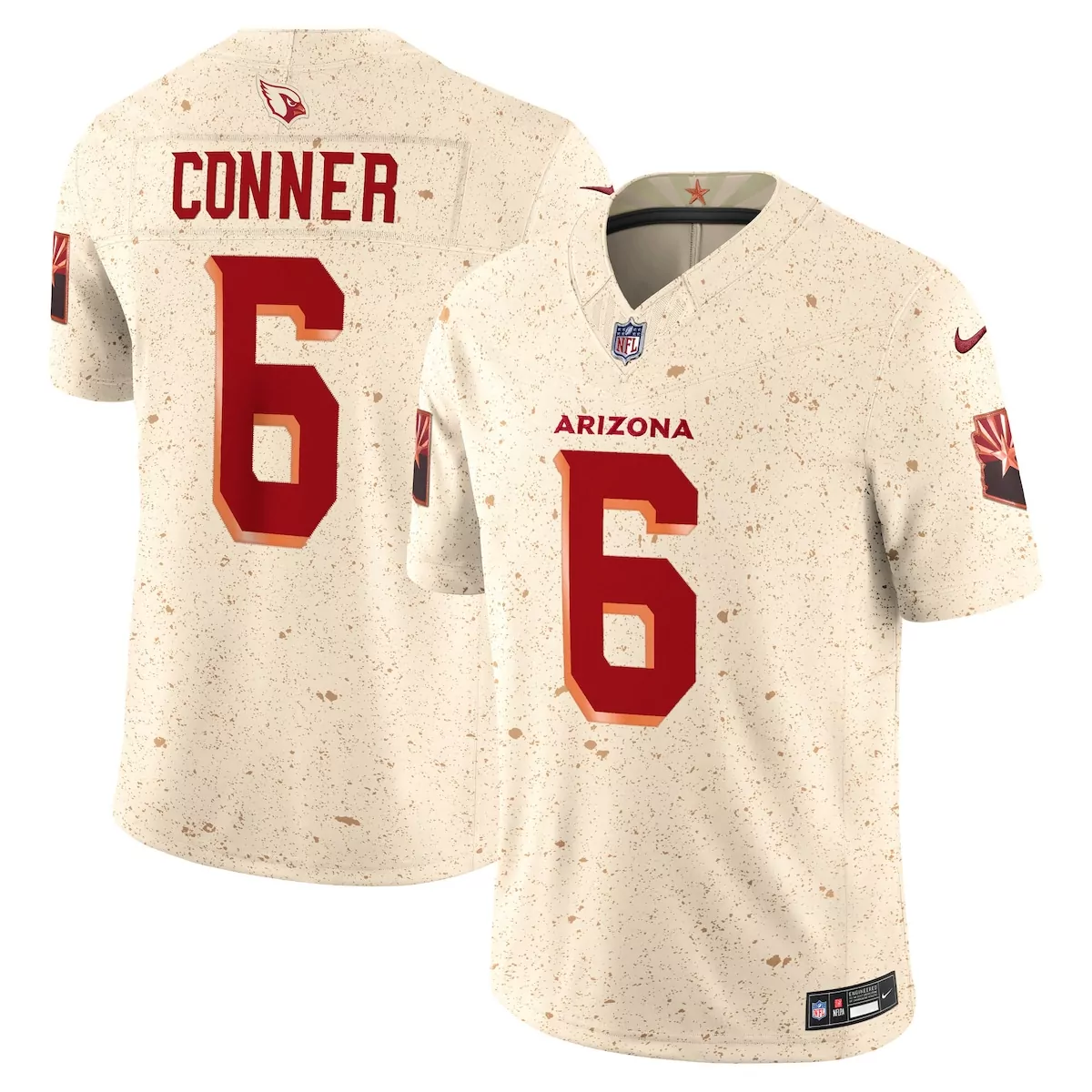 arizona cardinals james conner natural 2025 rivalries collection game jersey 4rp