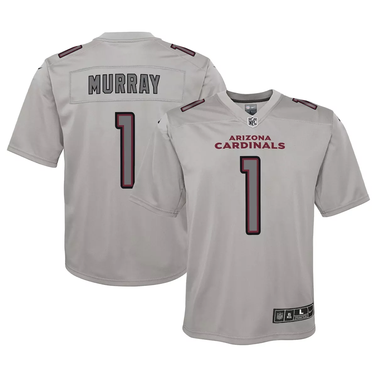 arizona cardinals kyler murray gray atmosphere game jersey