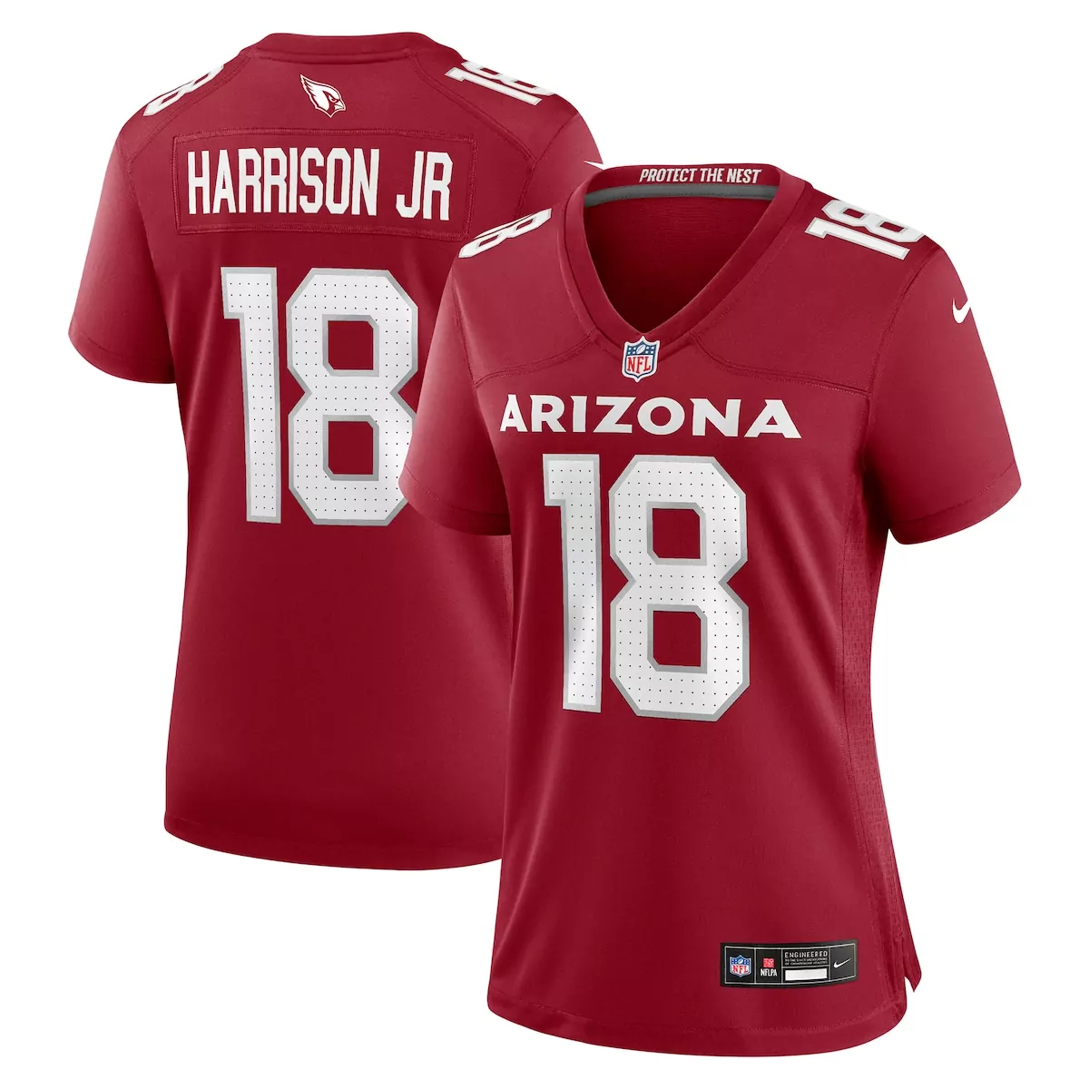 arizona cardinals marvin harrison jr cardinal player game jersey qbj