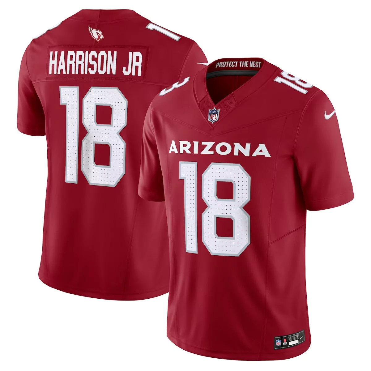 arizona cardinals marvin harrison jr cardinal player game jersey qbj