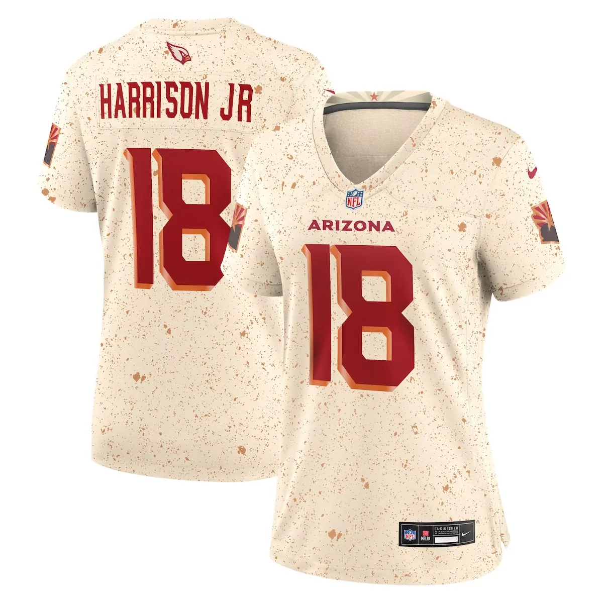 arizona cardinals marvin harrison jr cardinal player game jersey qbj