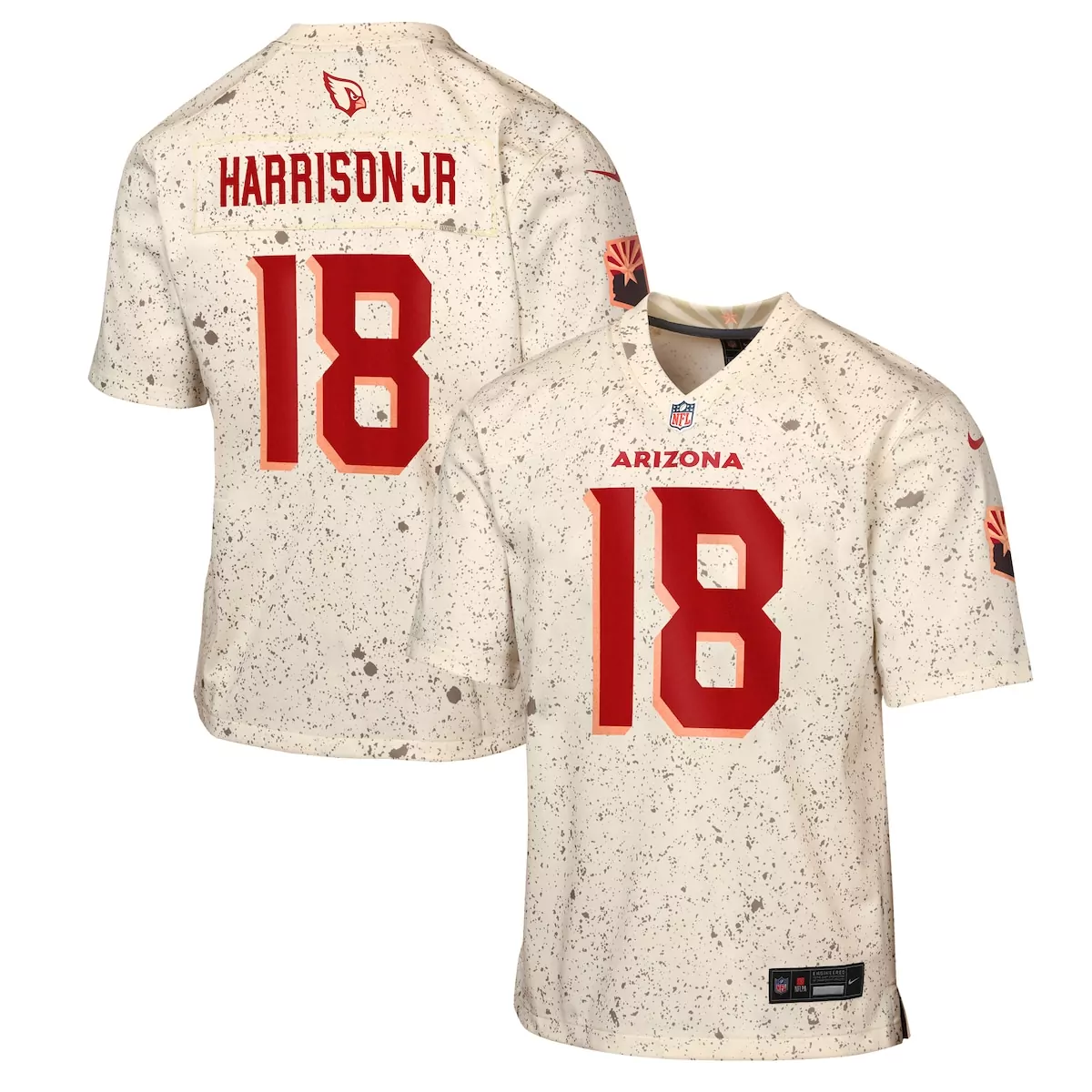 arizona cardinals marvin harrison jr cardinal player game jersey qbj