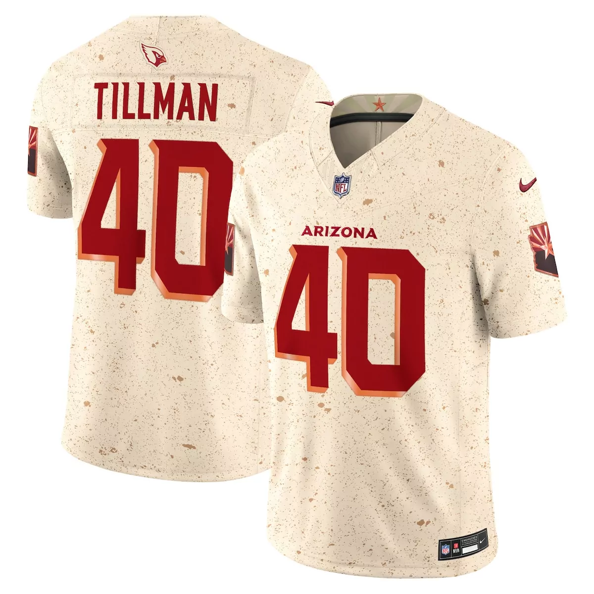 arizona cardinals pat tillman natural 2025 rivalries collection retired player game jersey 79n