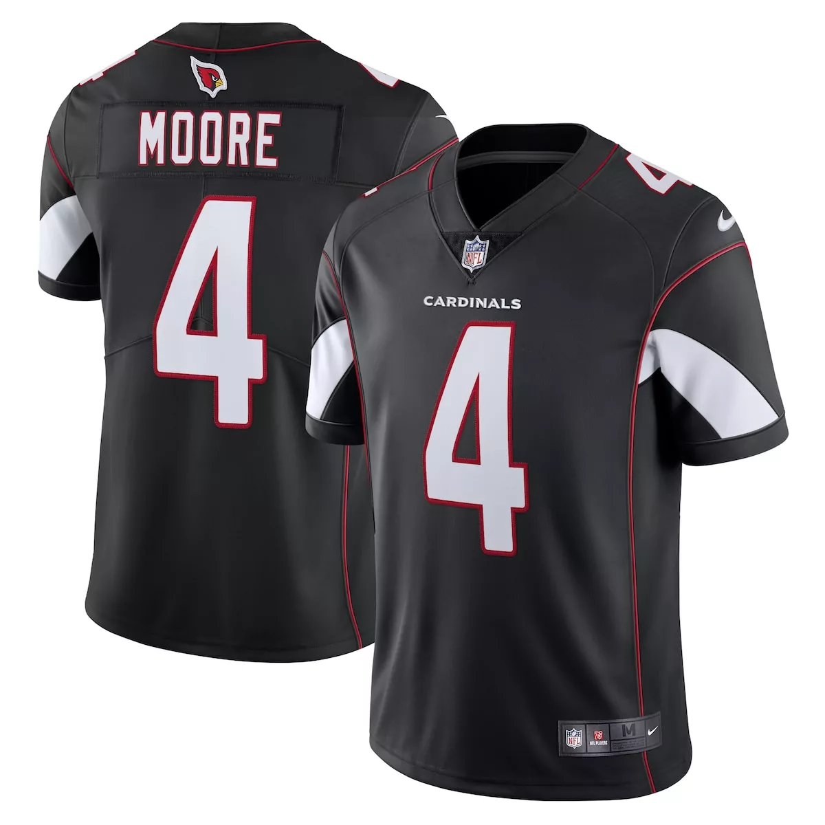 arizona cardinals rondale moore black alternate vapor limited jersey