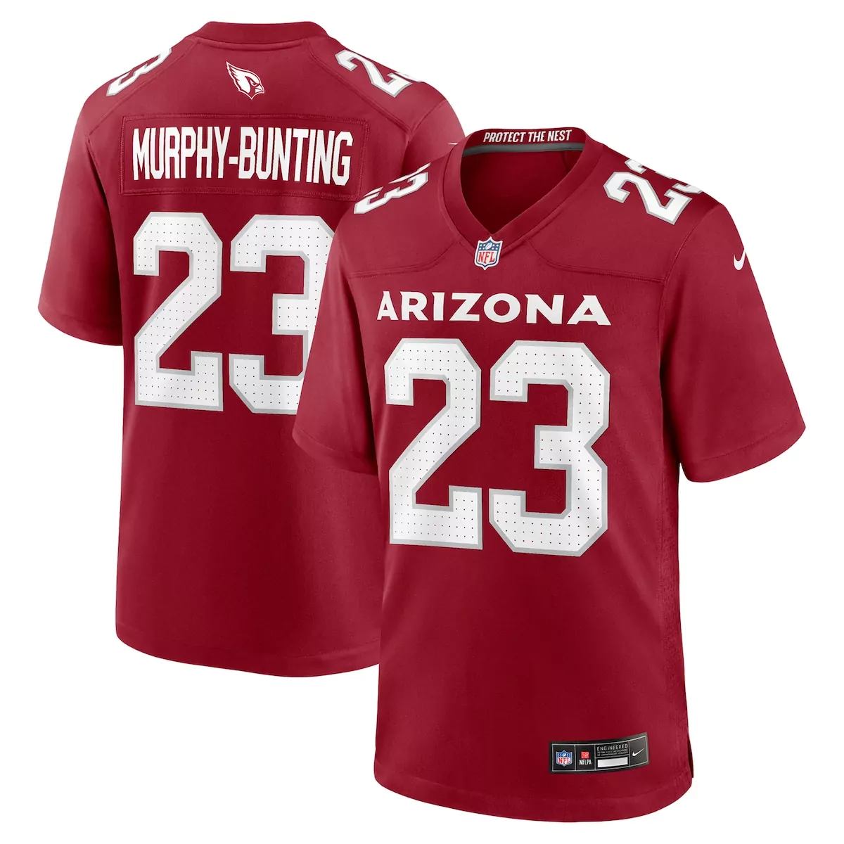 arizona cardinals sean murphy bunting cardinal team game jersey