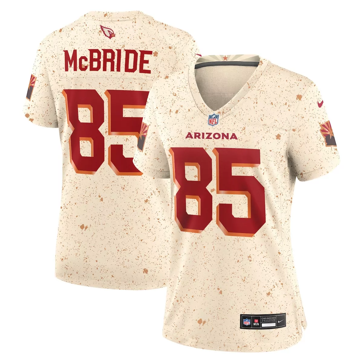 arizona cardinals trey mcbride cardinal game jersey