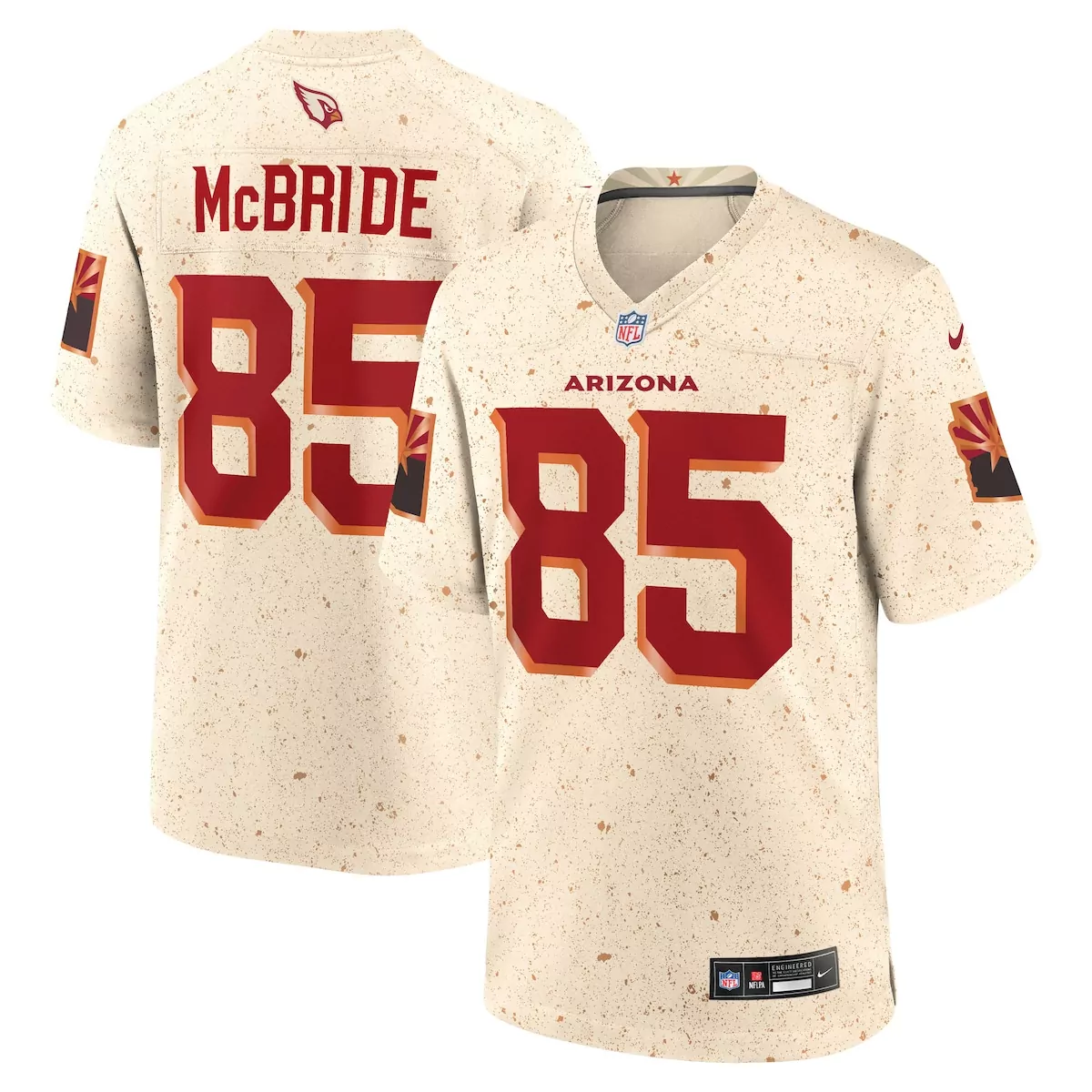 arizona cardinals trey mcbride cardinal game jersey