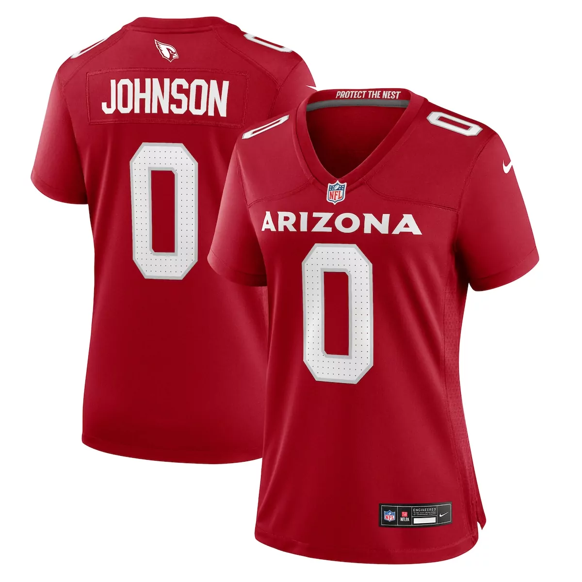 arizona cardinals will johnson cardinal team game jersey pj1