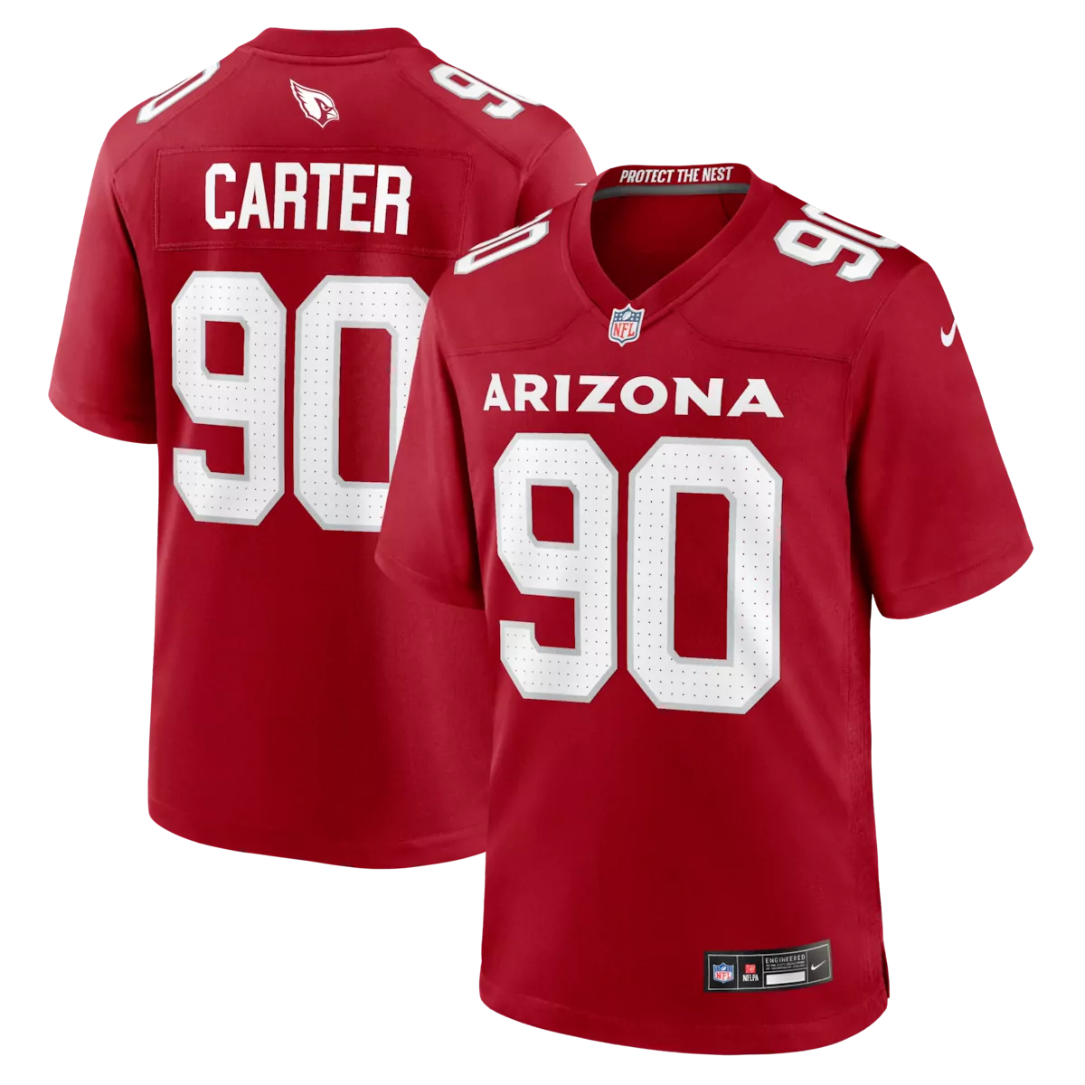 arizona cardinals zach carter cardinal team game jersey fq8