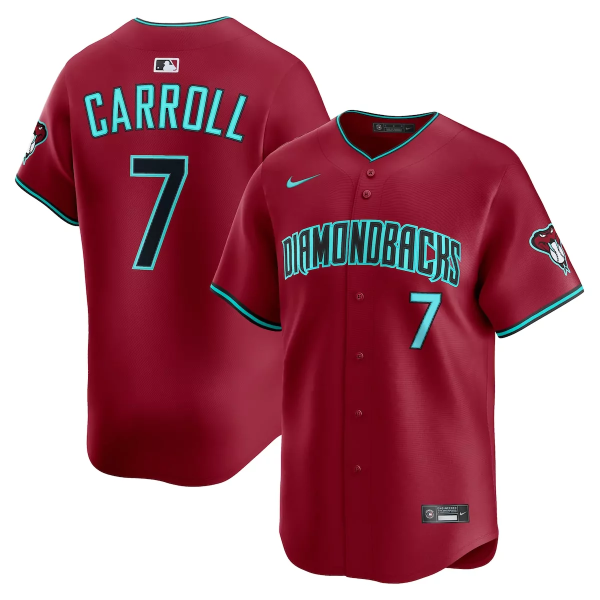 arizona diamondbacks corbin carroll red alternate limited jersey