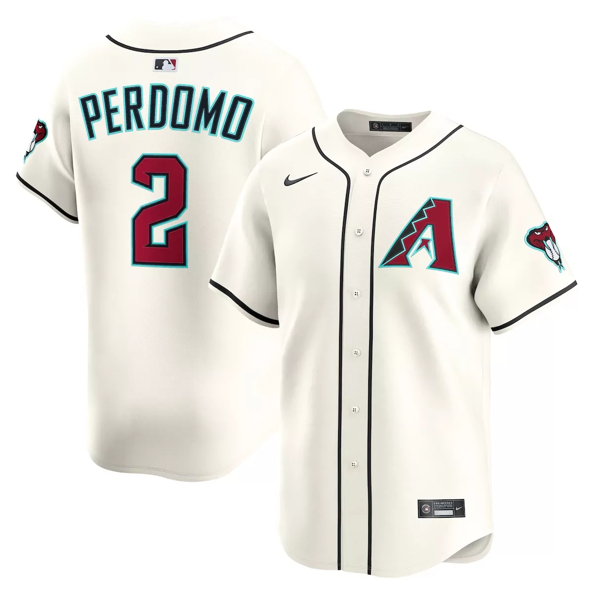 arizona diamondbacks geraldo perdomo cream home limited player jersey