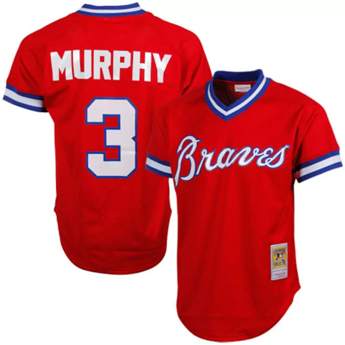 atlanta braves dale murphy red 1980 cooperstown collection mesh batting practice jersey