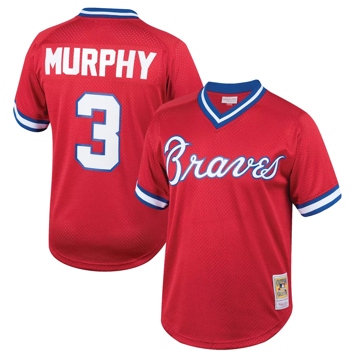 atlanta braves dale murphy red 1980 cooperstown collection mesh batting practice jersey