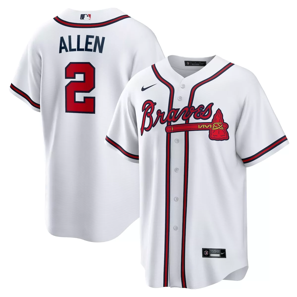 atlanta braves michael harris ii white home jersey
