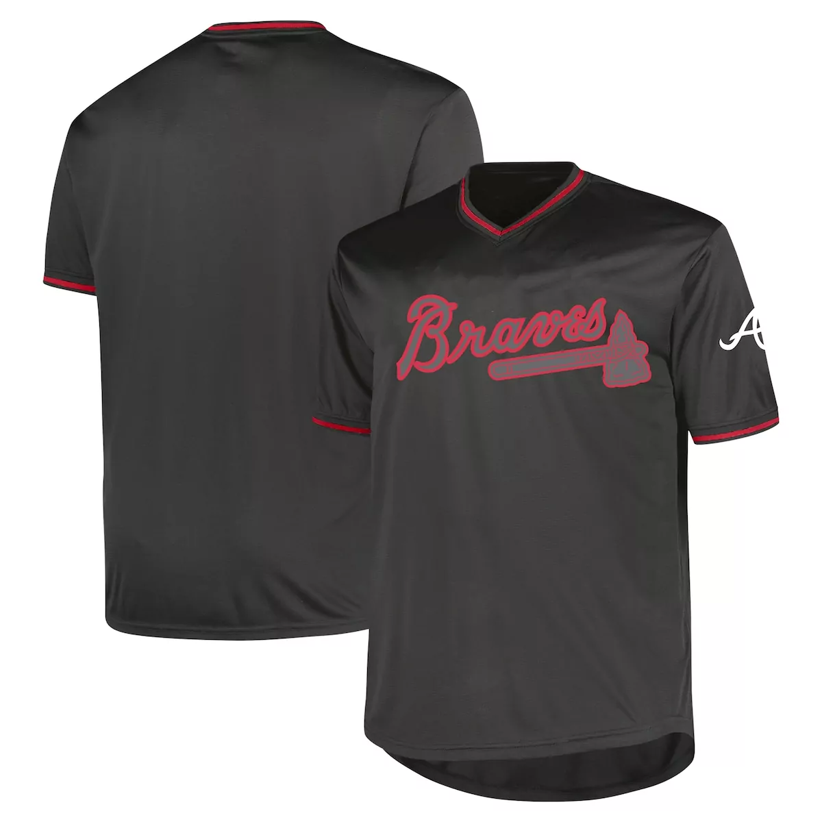 atlanta braves profile black big tall pop fashion jersey