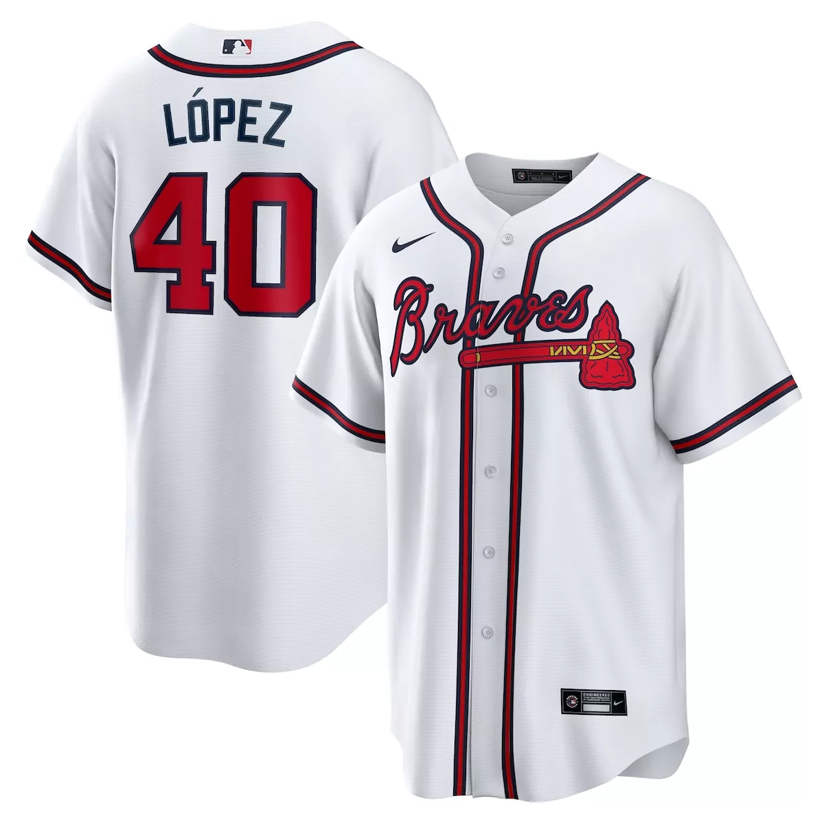 atlanta braves reynaldo lopez white home jersey 9ms