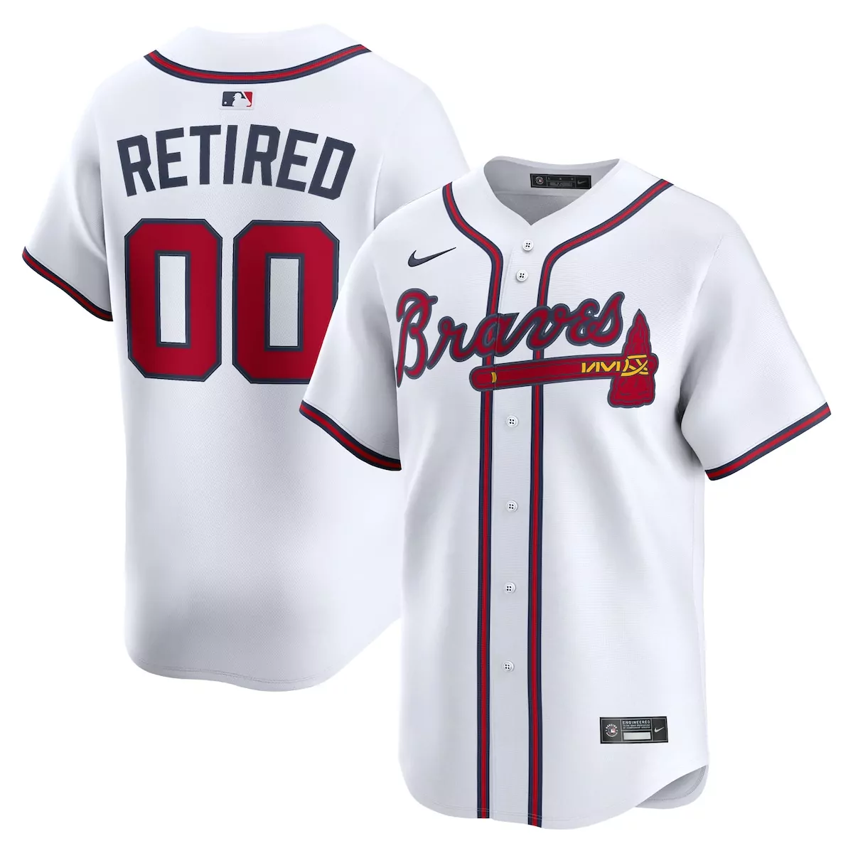 atlanta braves white home limited jersey y9r
