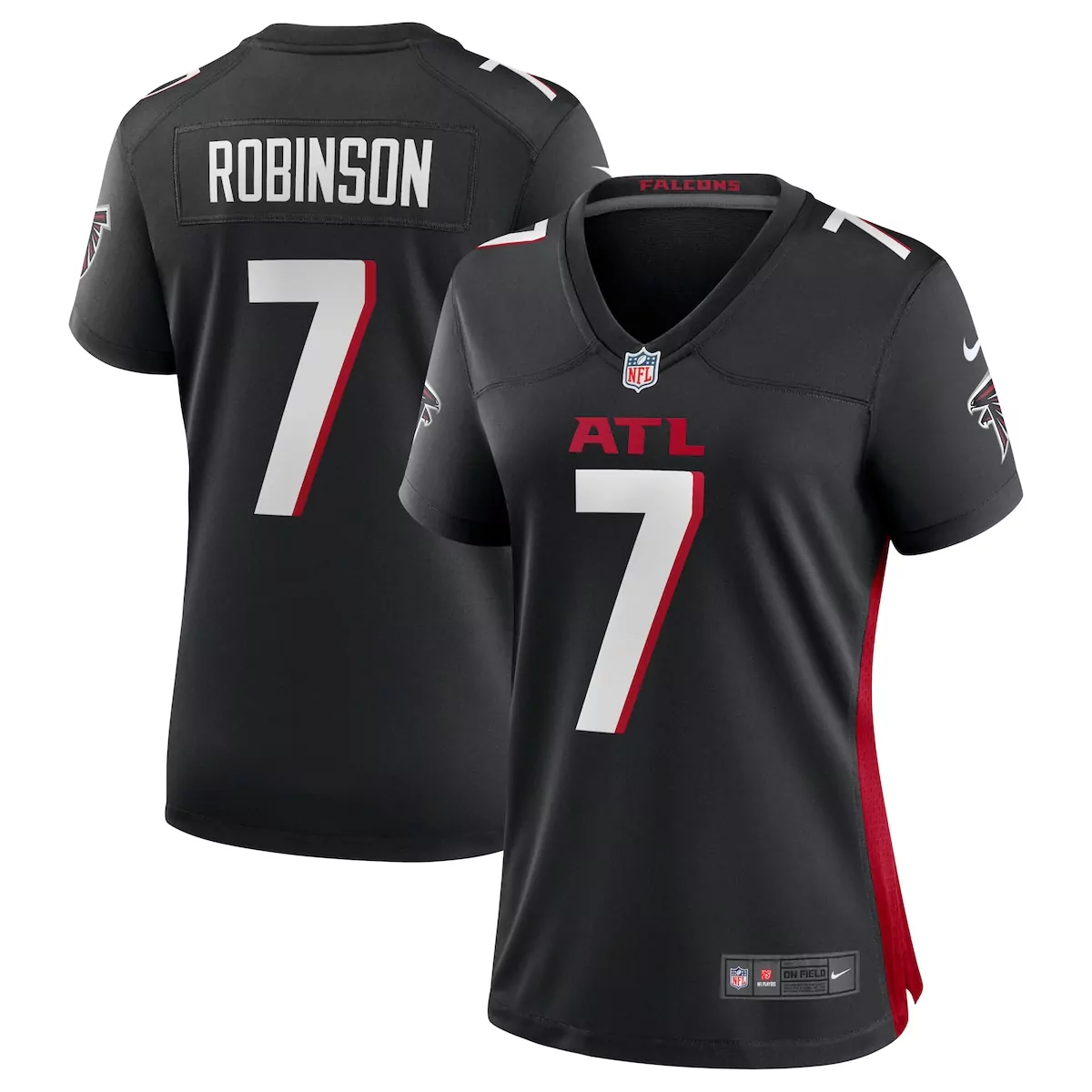atlanta falcons bijan robinson black game jersey kn1