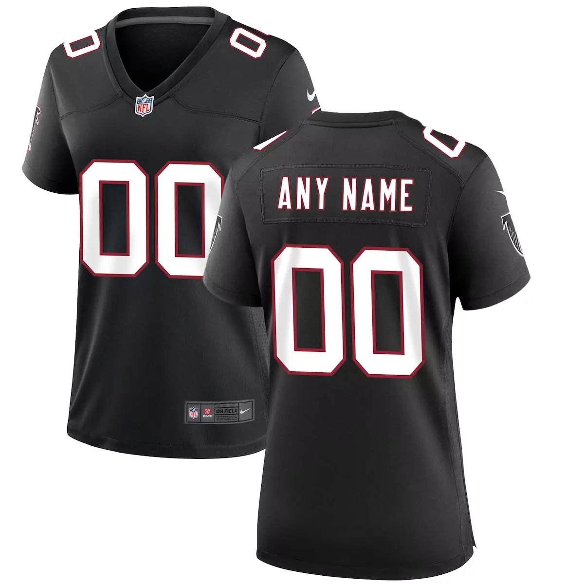 atlanta falcons black custom game jersey ppu