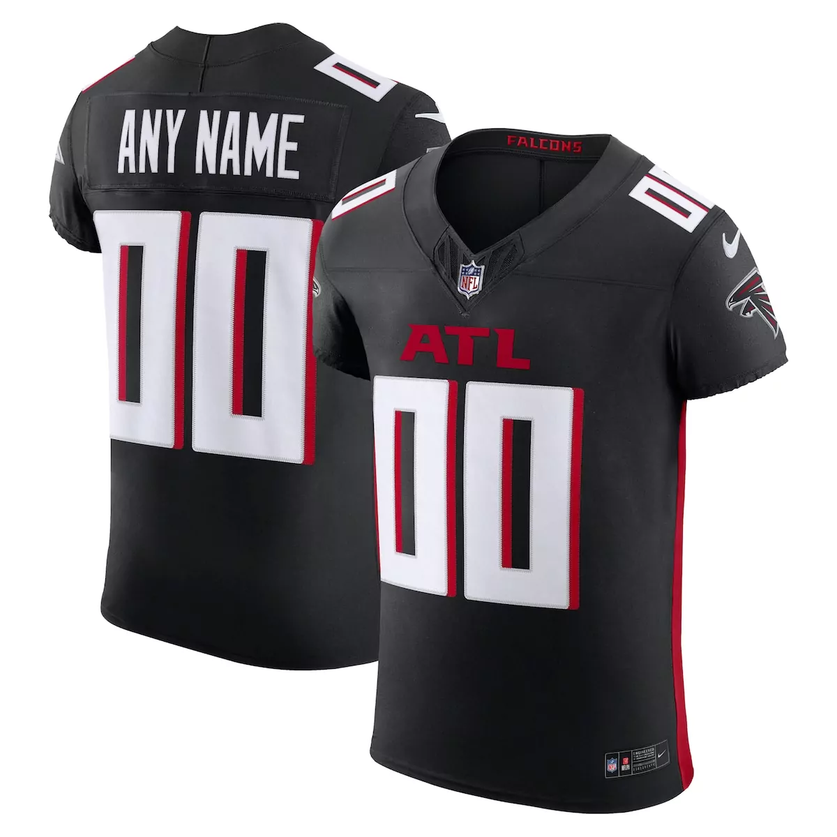 atlanta falcons black custom game jersey ppu