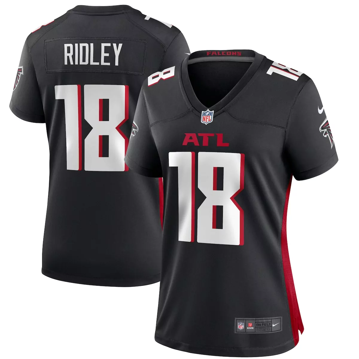 atlanta falcons calvin ridley black game player jersey