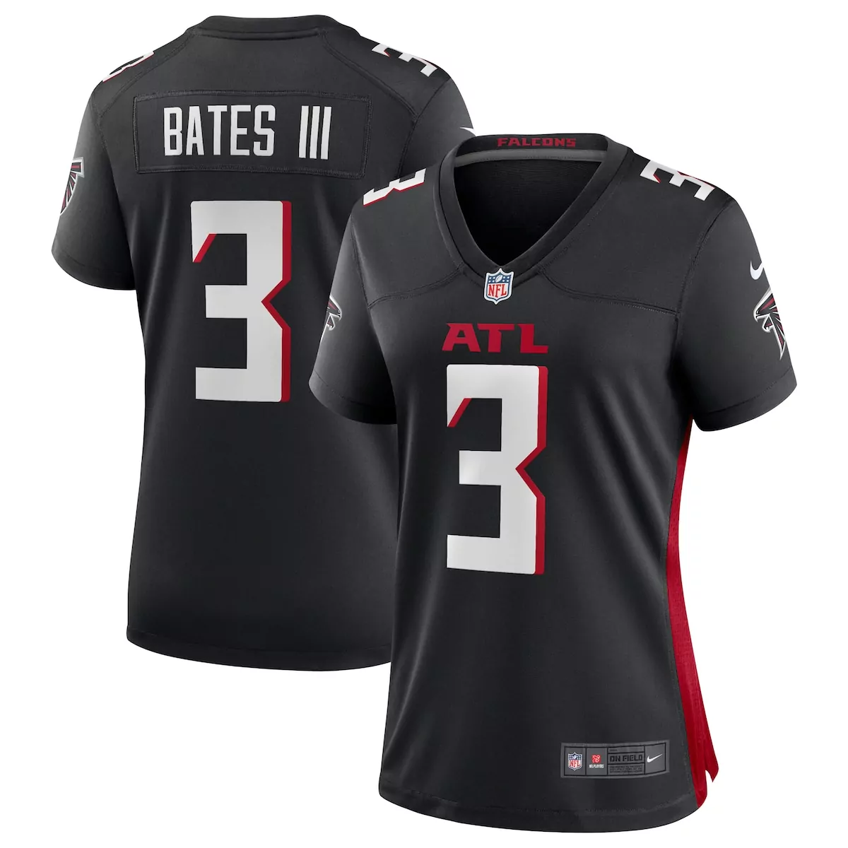 atlanta falcons jessie bates iii black game player jersey