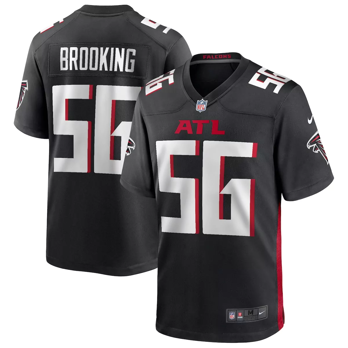 atlanta falcons josh woods black team game jersey nbx
