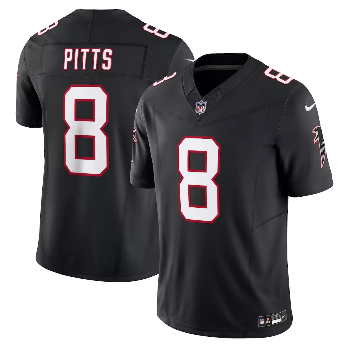 atlanta falcons kyle pitts black vapor f u s e limited jersey ehi