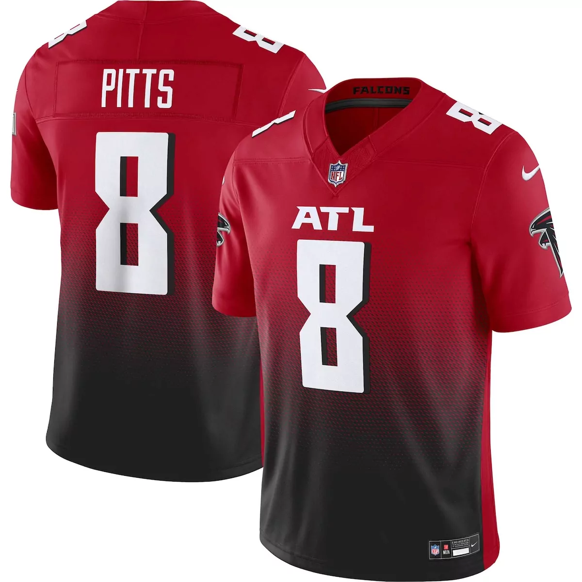 atlanta falcons kyle pitts red alternate 2 vapor limited jersey