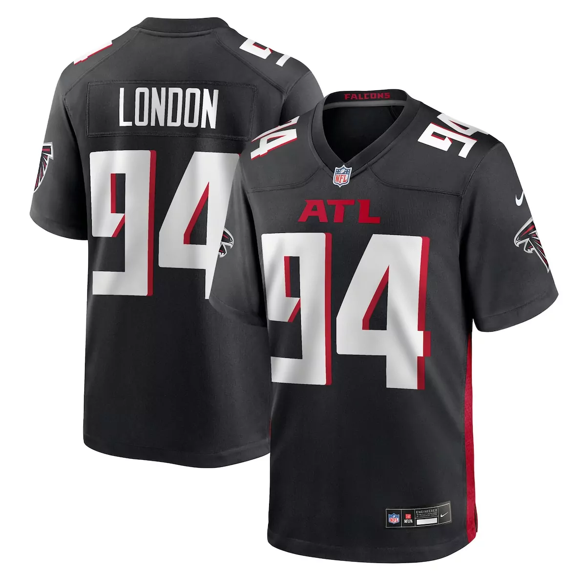 atlanta falcons lacale london black team game jersey dai