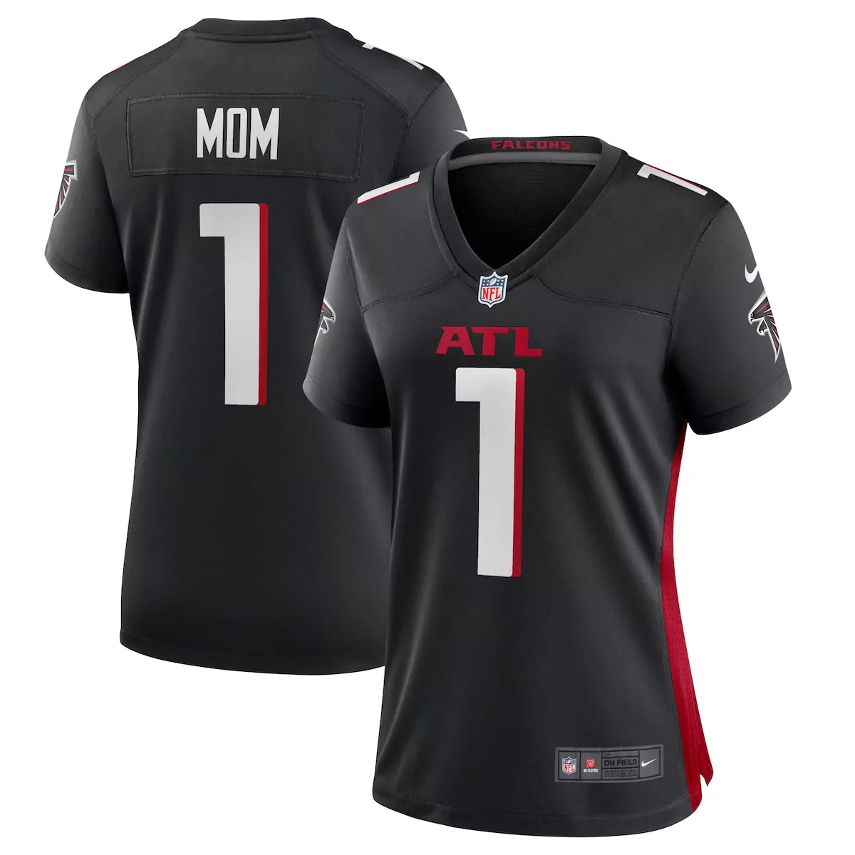 atlanta falcons black vapor f u s e elite custom jersey yed