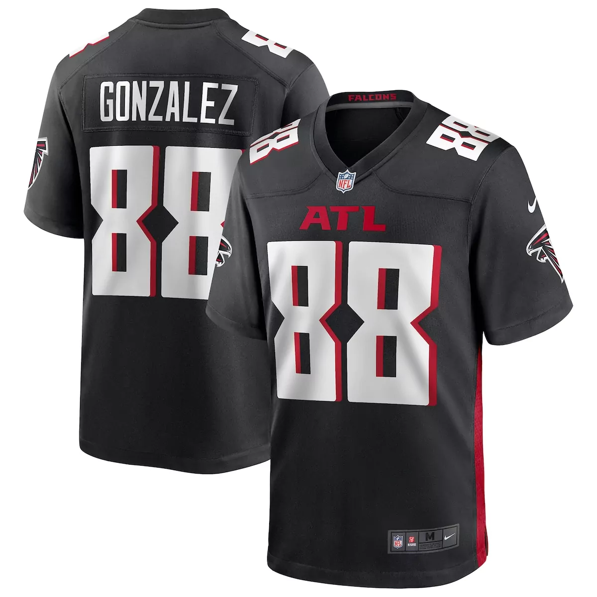 atlanta falcons todd gurley ii black game player jersey