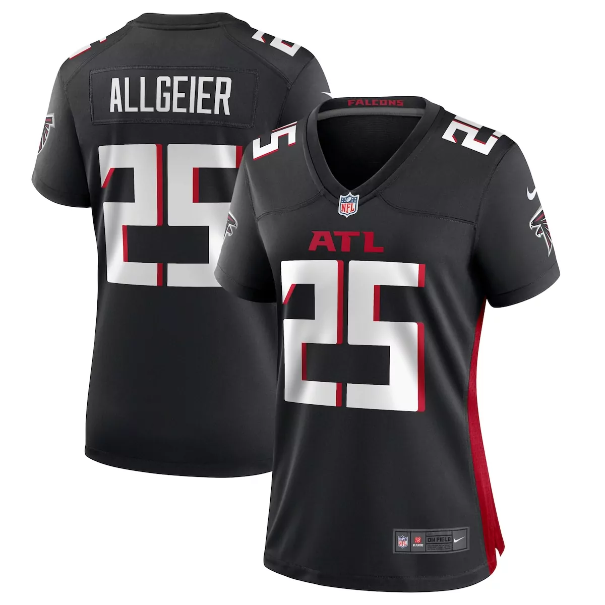 atlanta falcons tyler allgeier black player game jersey