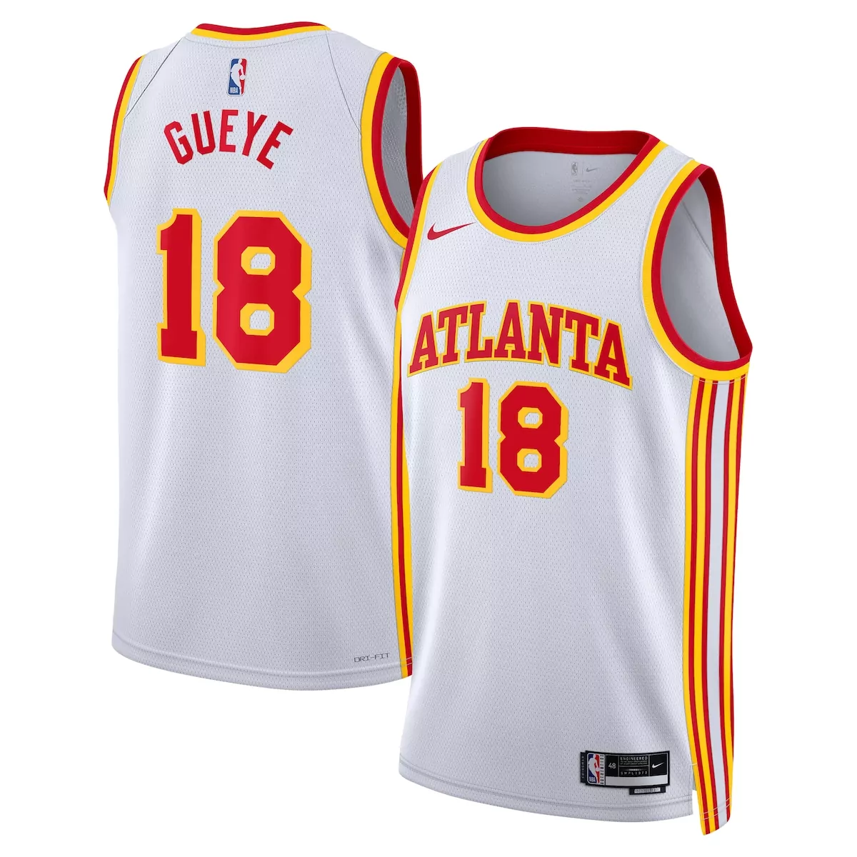 atlanta hawks association edition jersey white mouhamed gueye unisex