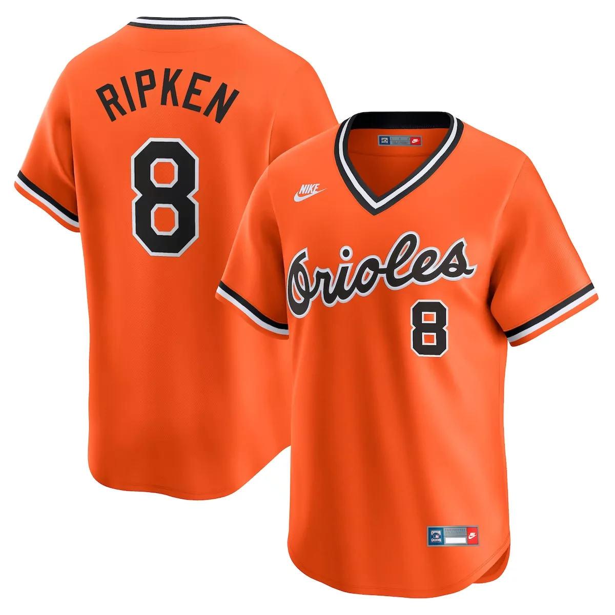 baltimore orioles cal ripken jr orange cooperstown collection mesh batting practice jersey