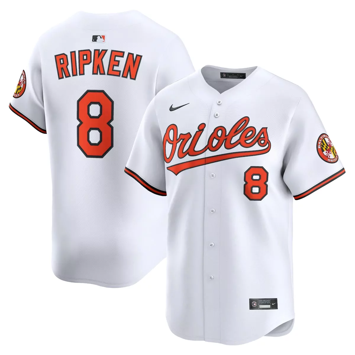 baltimore orioles cal ripken jr orange cooperstown collection mesh batting practice jersey