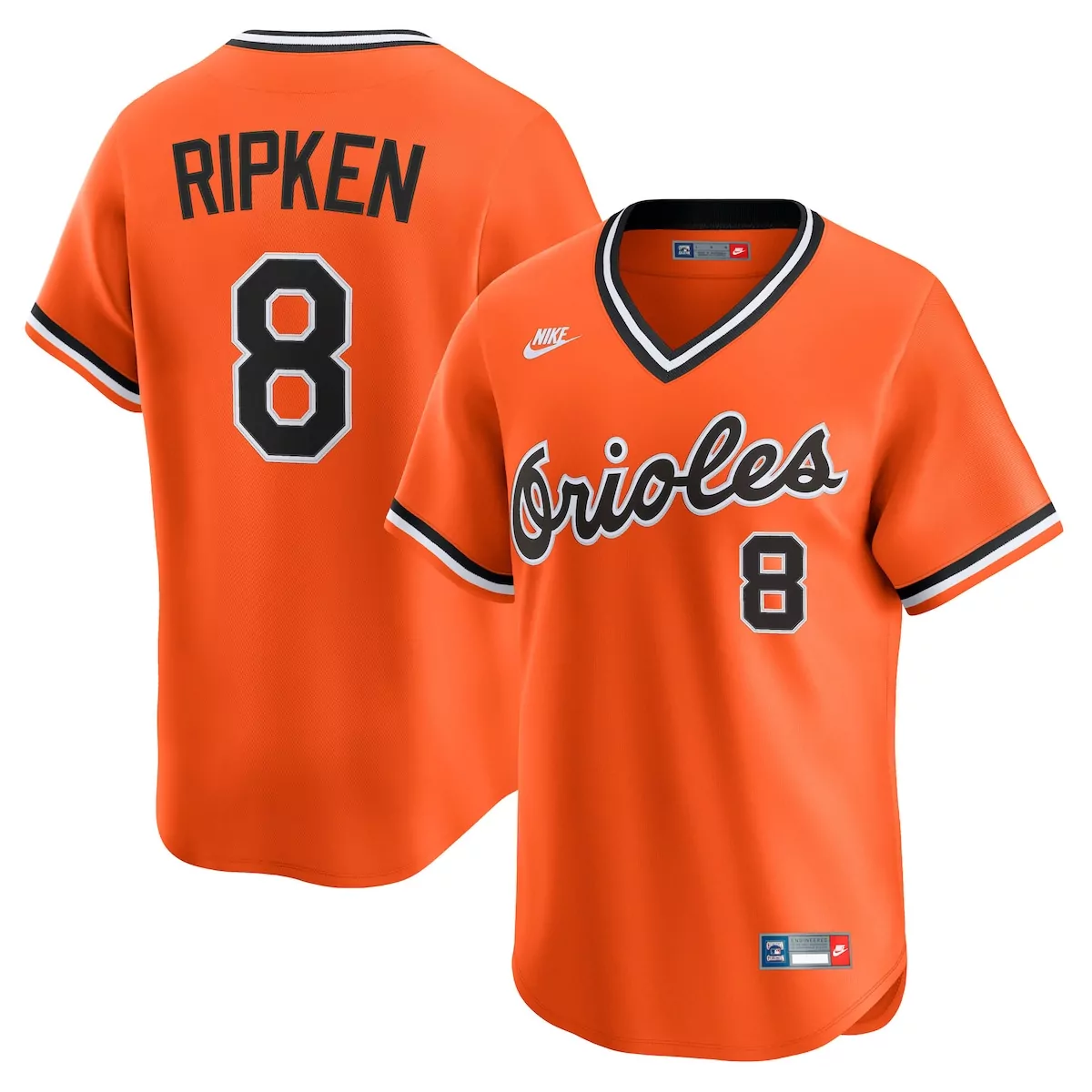 baltimore orioles cal ripken sr orange throwback cooperstown collection limited jersey