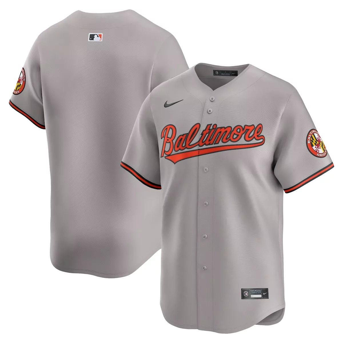 baltimore orioles gray road limited jersey