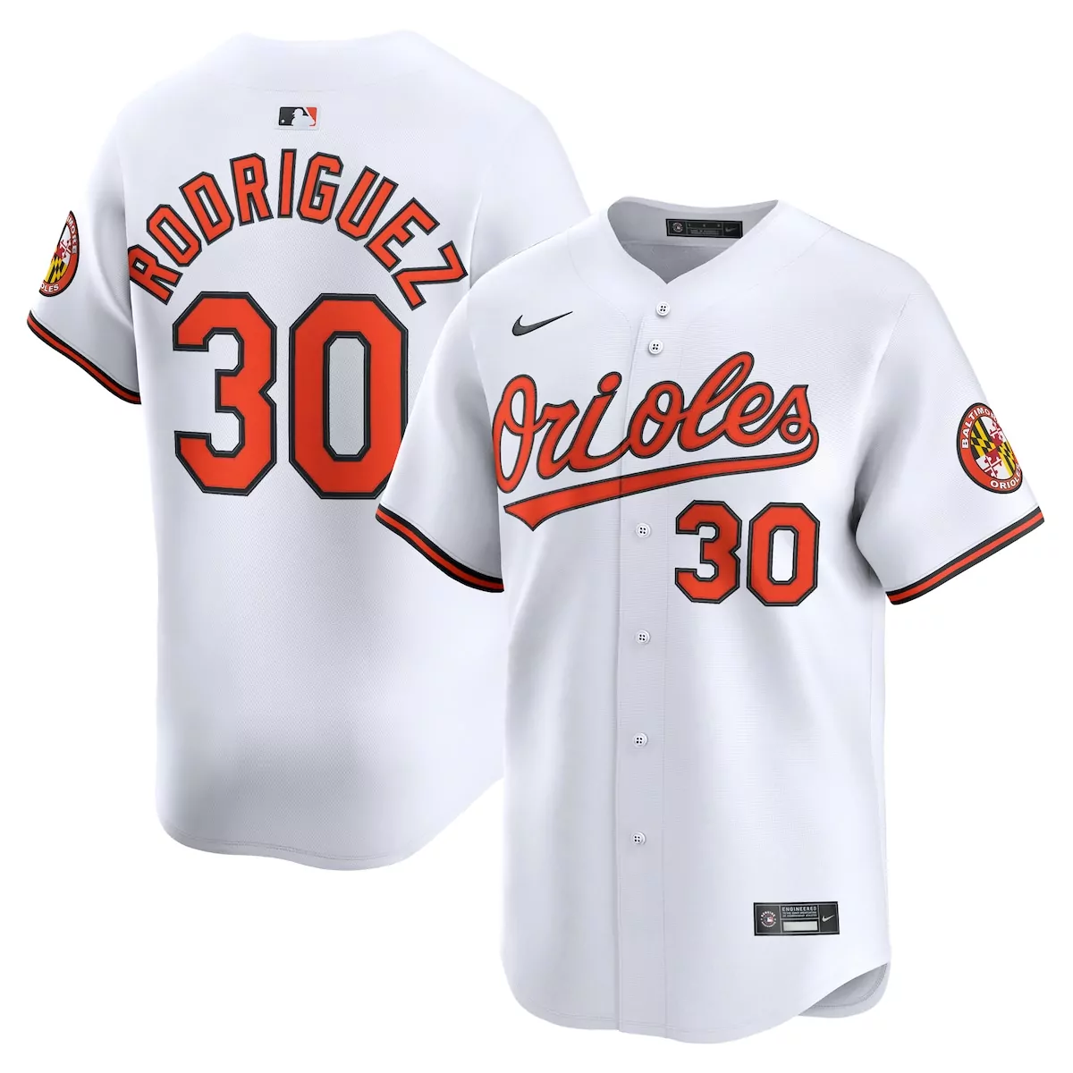 baltimore orioles dylan beavers white home jersey gn1