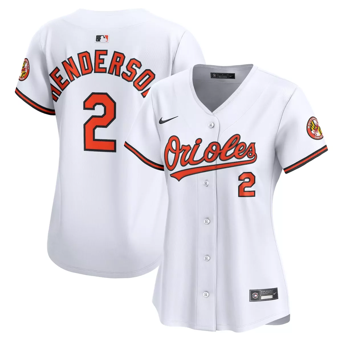baltimore orioles gunnar henderson white home limited player jersey 6dj