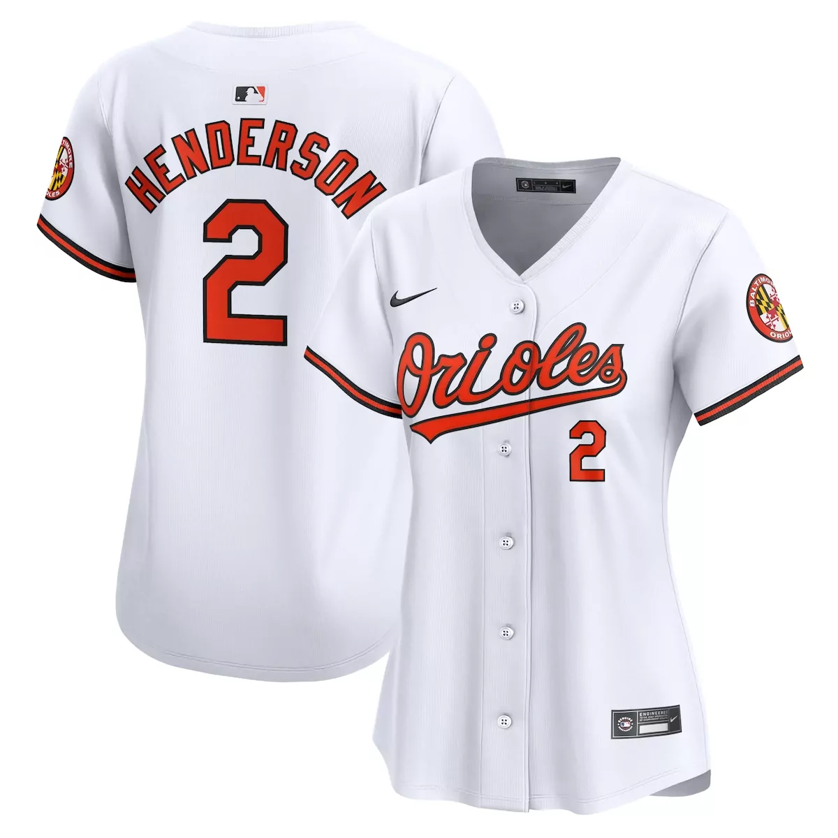 baltimore orioles gunnar henderson white home limited player jersey 6dj