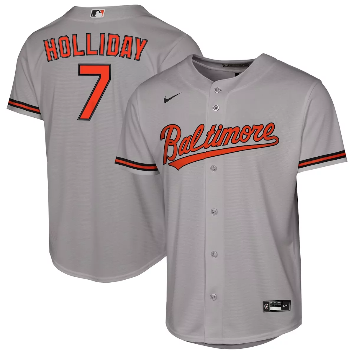baltimore orioles jackson holliday gray road jersey pg