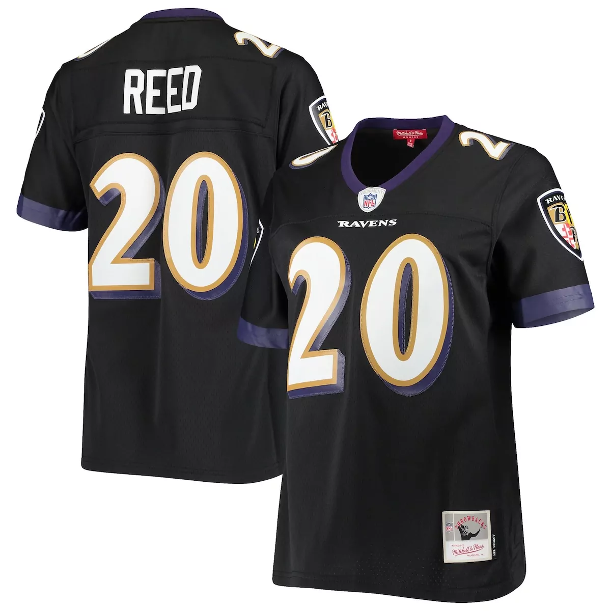 baltimore ravens ed reed black legacy team jersey