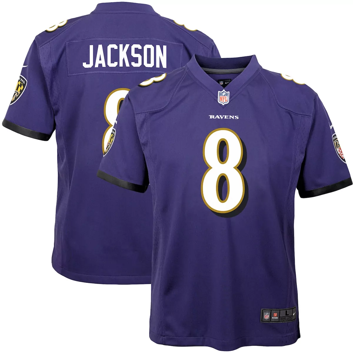 baltimore ravens lamar jackson purple alternate game jersey