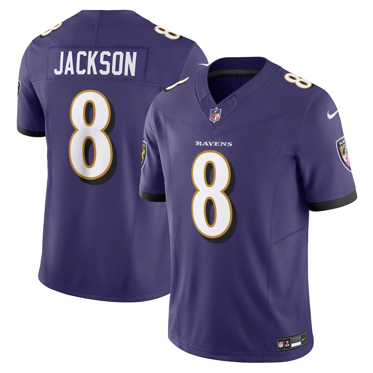 baltimore ravens lamar jackson purple vapor f u s e limited jersey o9f