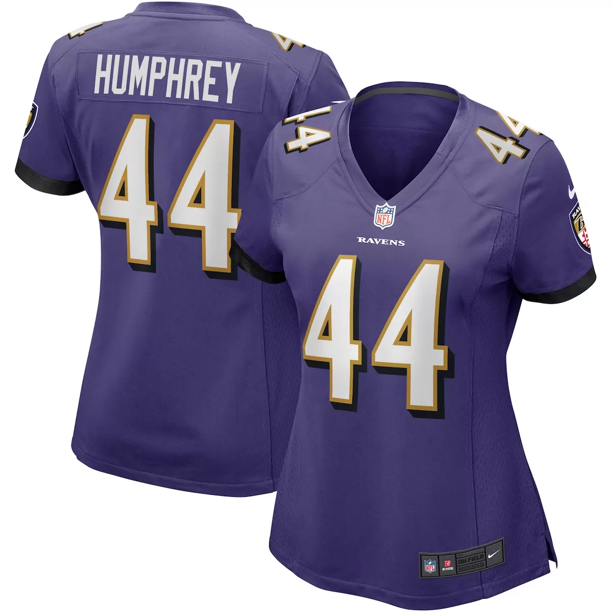 baltimore ravens marlon humphrey purple game player jersey