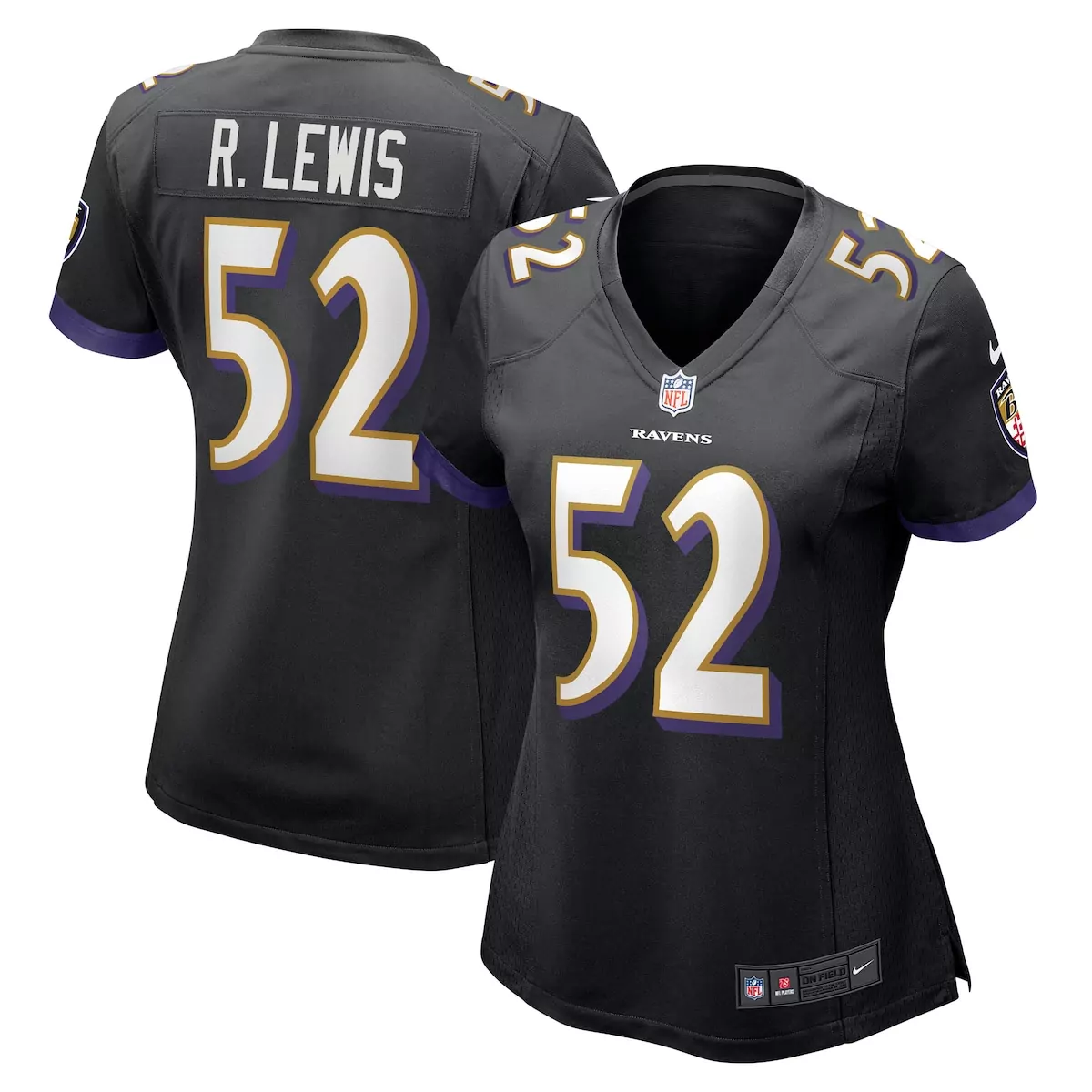 baltimore ravens ray lewis black retired player jersey
