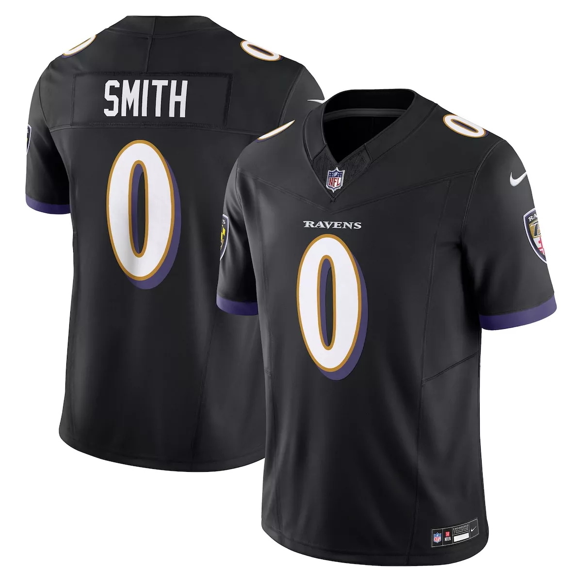 baltimore ravens roquan smith black alternate vapor f u s e limited jersey s3t