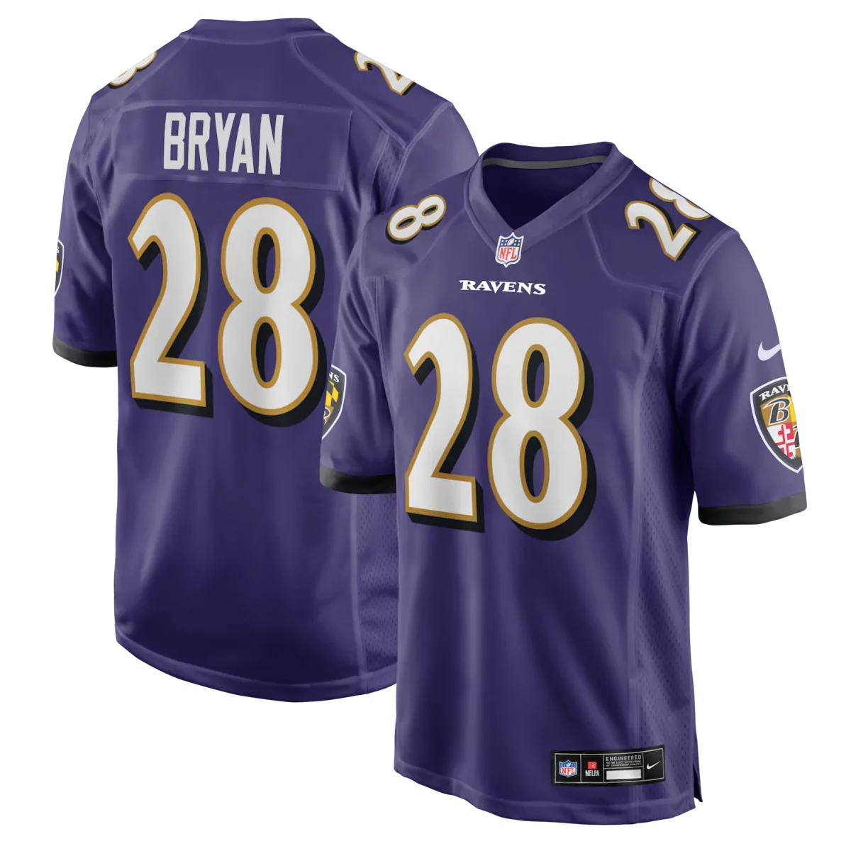 baltimore ravens steve smith sr purple retired player game jersey xtj