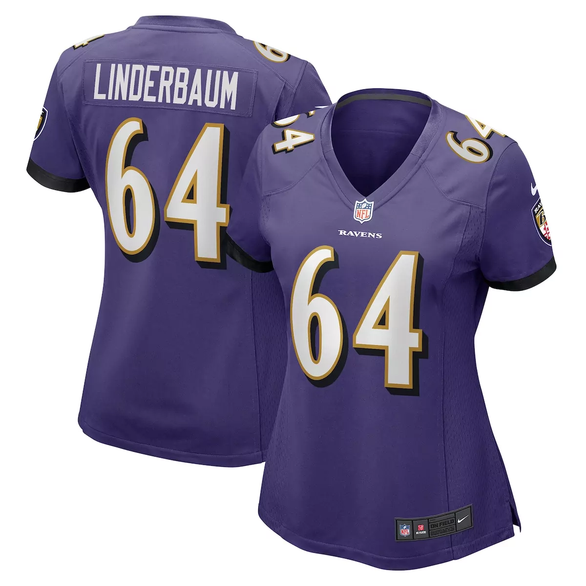 baltimore ravens tyler linderbaum purple player game jersey 5zu